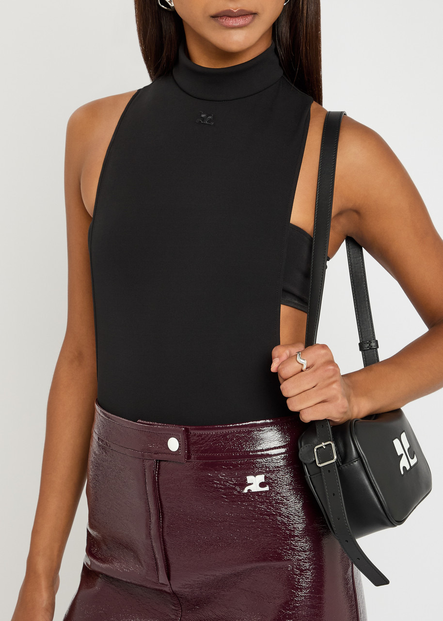 Courrèges Mock Neck Crepe Jersey Bodysuit - 5