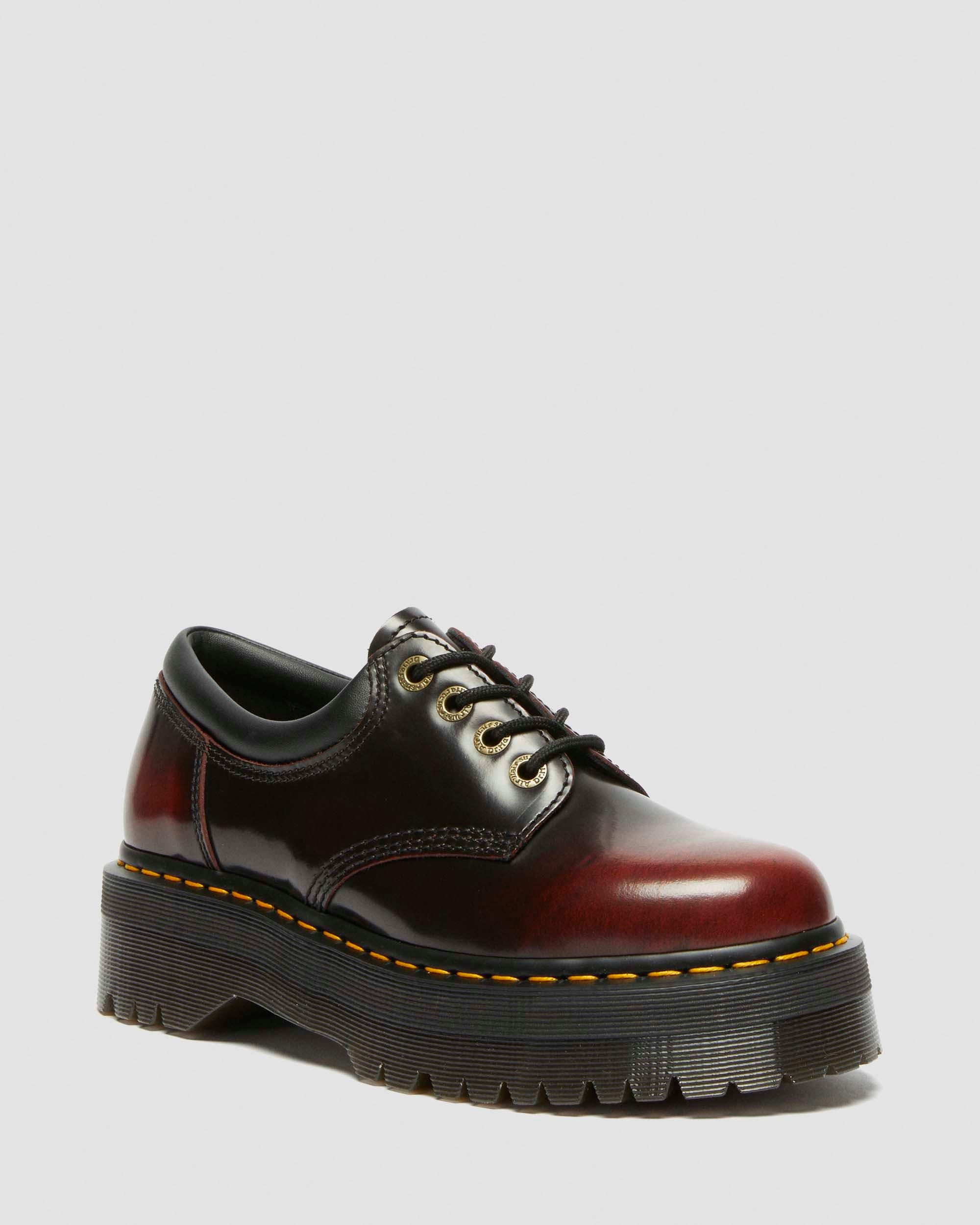 8053 Arcadia Leather Quad Platform Shoes - 5