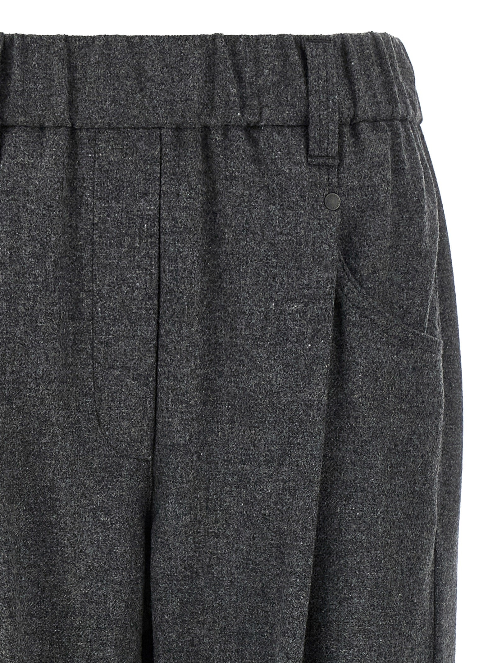 Wool And Cashmere Pants Gray - 3
