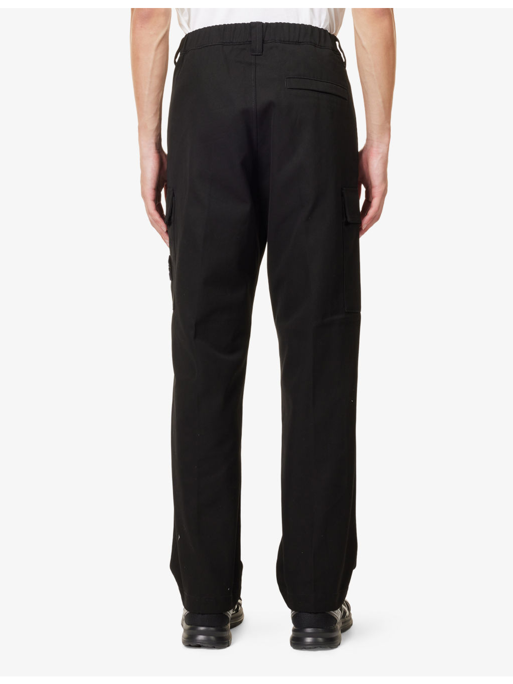 Satin In Slim-Leg Cotton-Wool Blend Trousers - 4