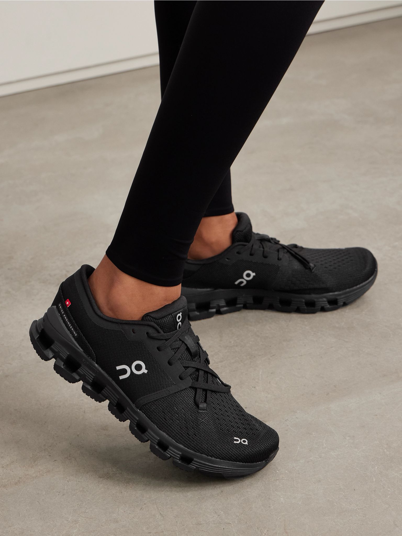 Cloud X 4 recycled-mesh sneakers Black - 2