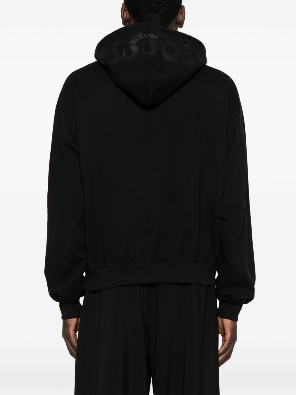 logo-embroidered hoodie - 4