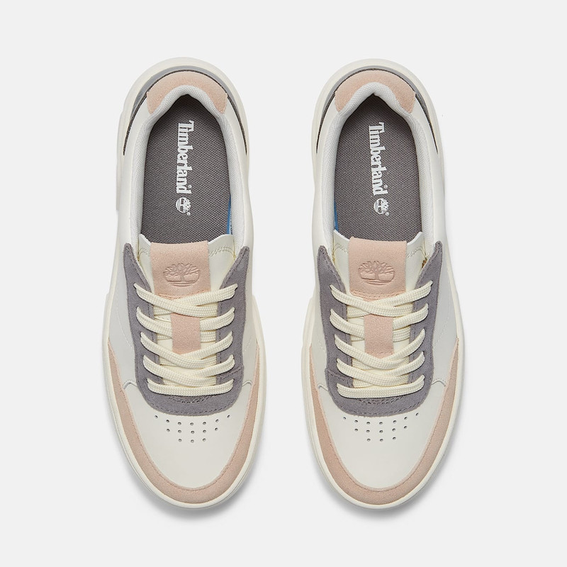 Timberland Women's Laurel Court Suede Accent Lace-Up Sneaker outlook