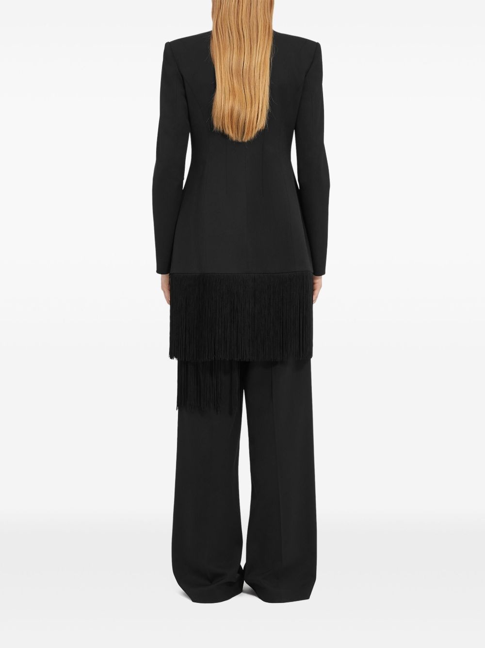 fringe-detail blazer - 4