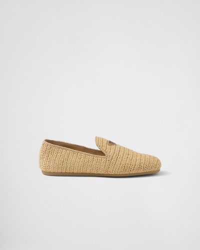 Prada Woven fabric slip-on shoes outlook