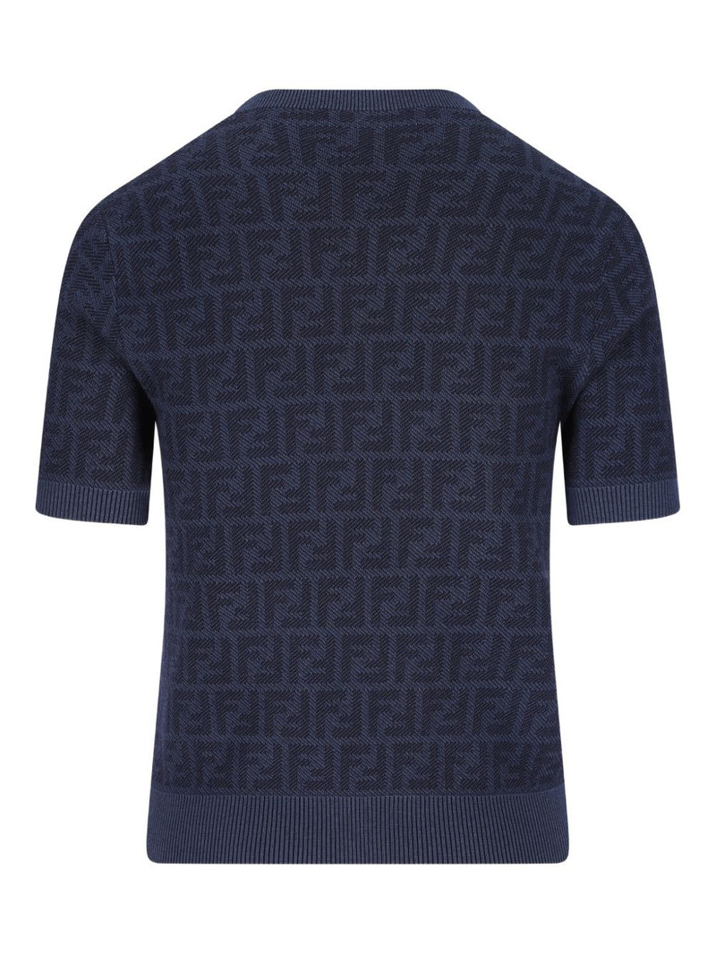 FENDI jacquard ribbed t-shirt outlook