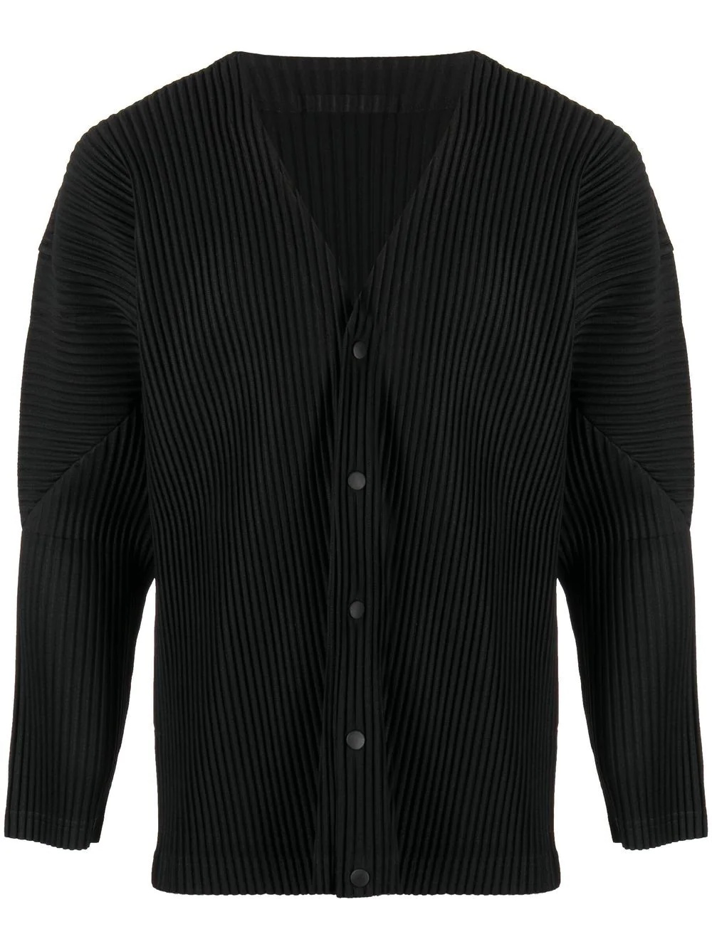 fully-pleated long-sleeve shirt - 1