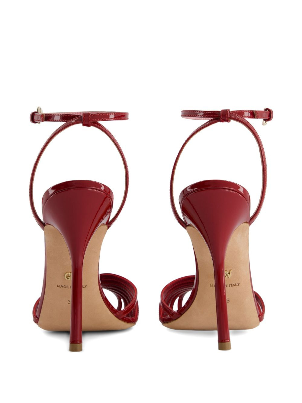 110mm leather sandals - 3