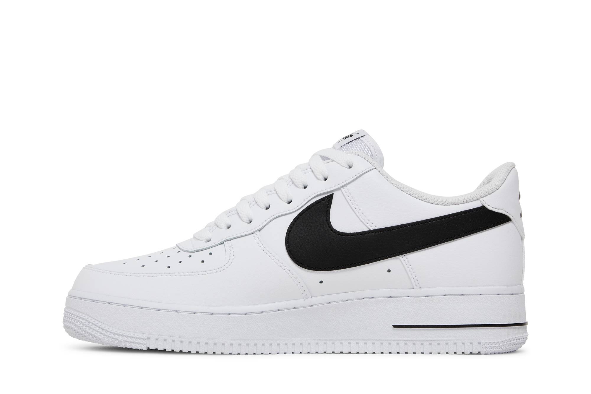 Air Force 1 '07 'Cut Out Swoosh - White Black' - 3