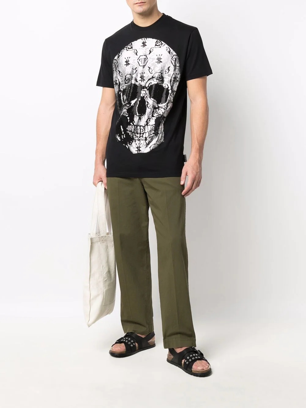 skull-print short-sleeved T-shirt - 2