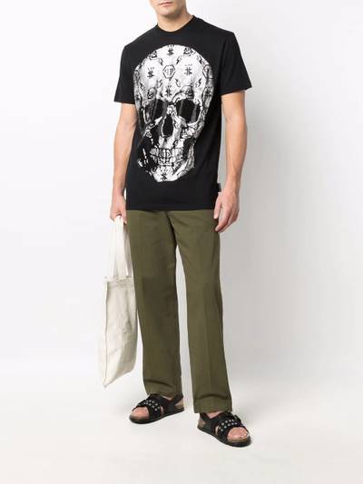 PHILIPP PLEIN skull-print short-sleeved T-shirt outlook