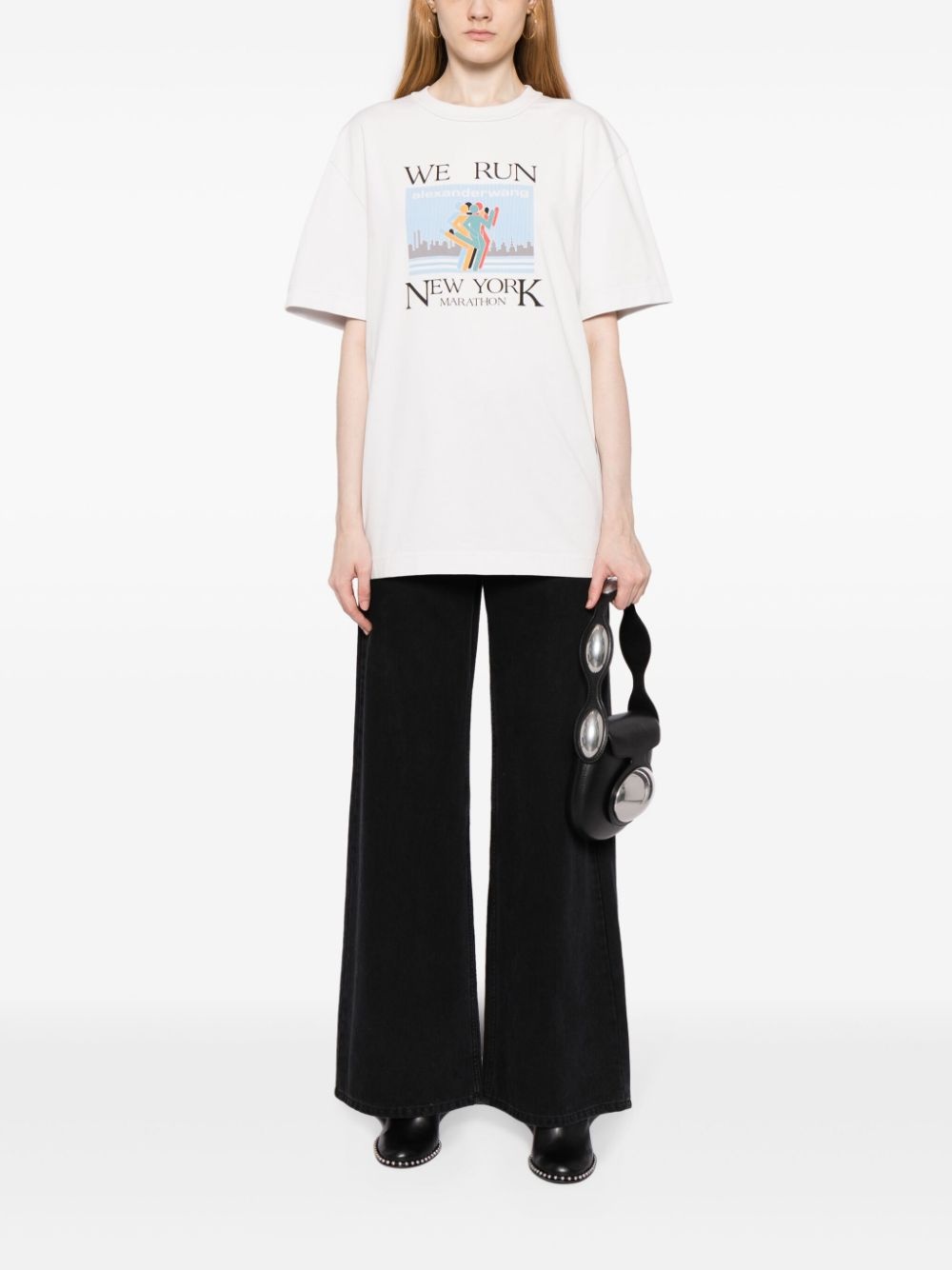 Marathon graphic-print cotton T-shirt - 3