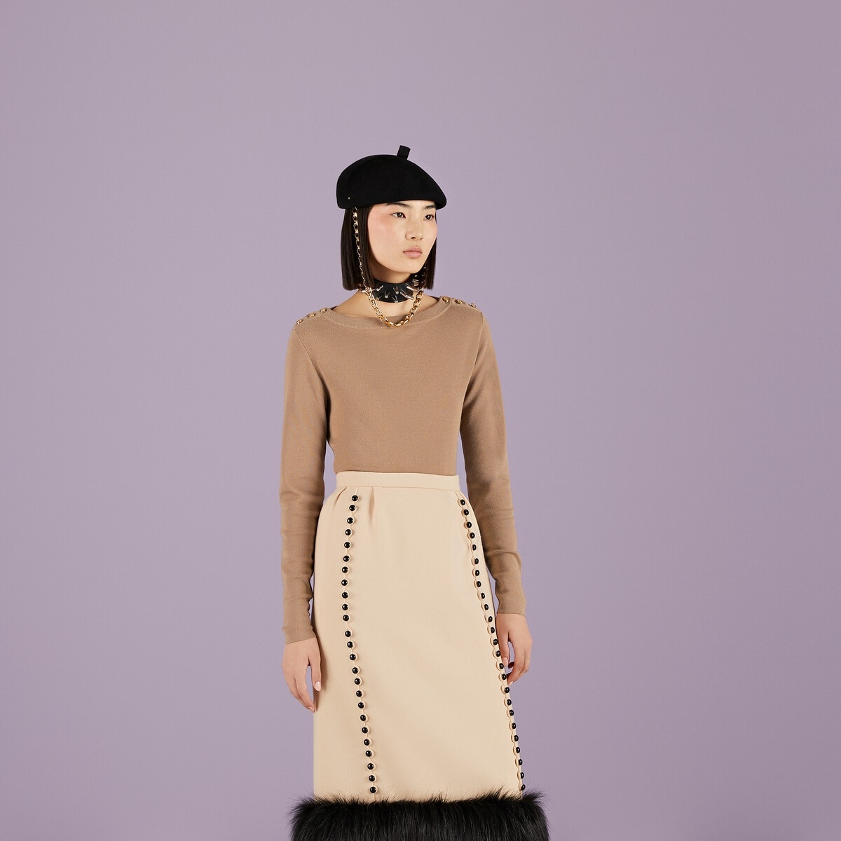 Cashmere rib stitch top - 5