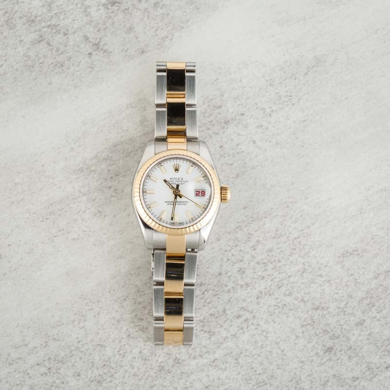 Ladies Rolex Datejust Ref 179173 White Dial - 6