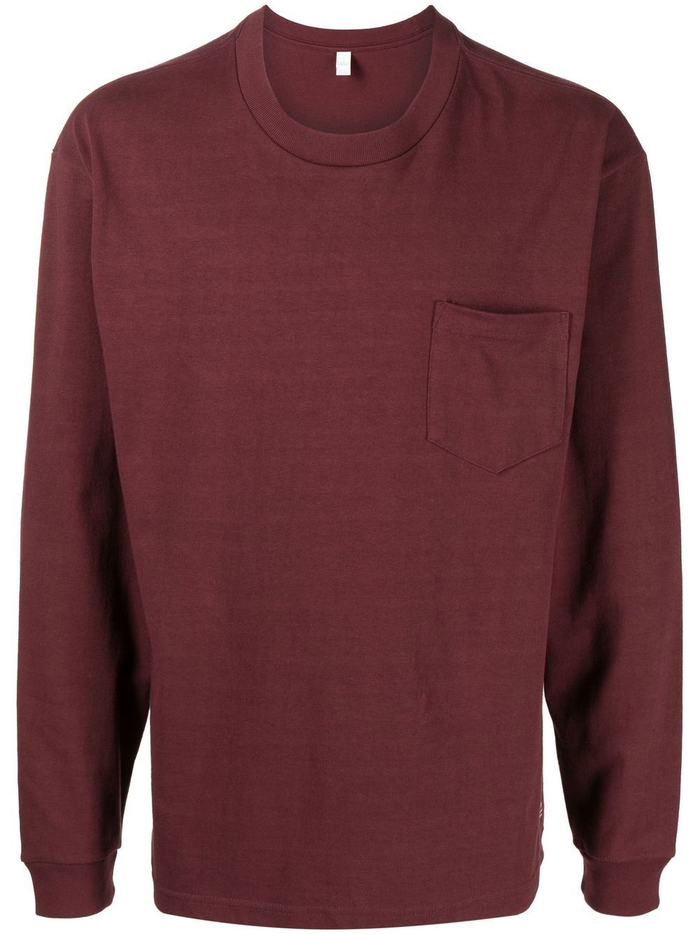 crew neck long-sleeved T-shirt - 1