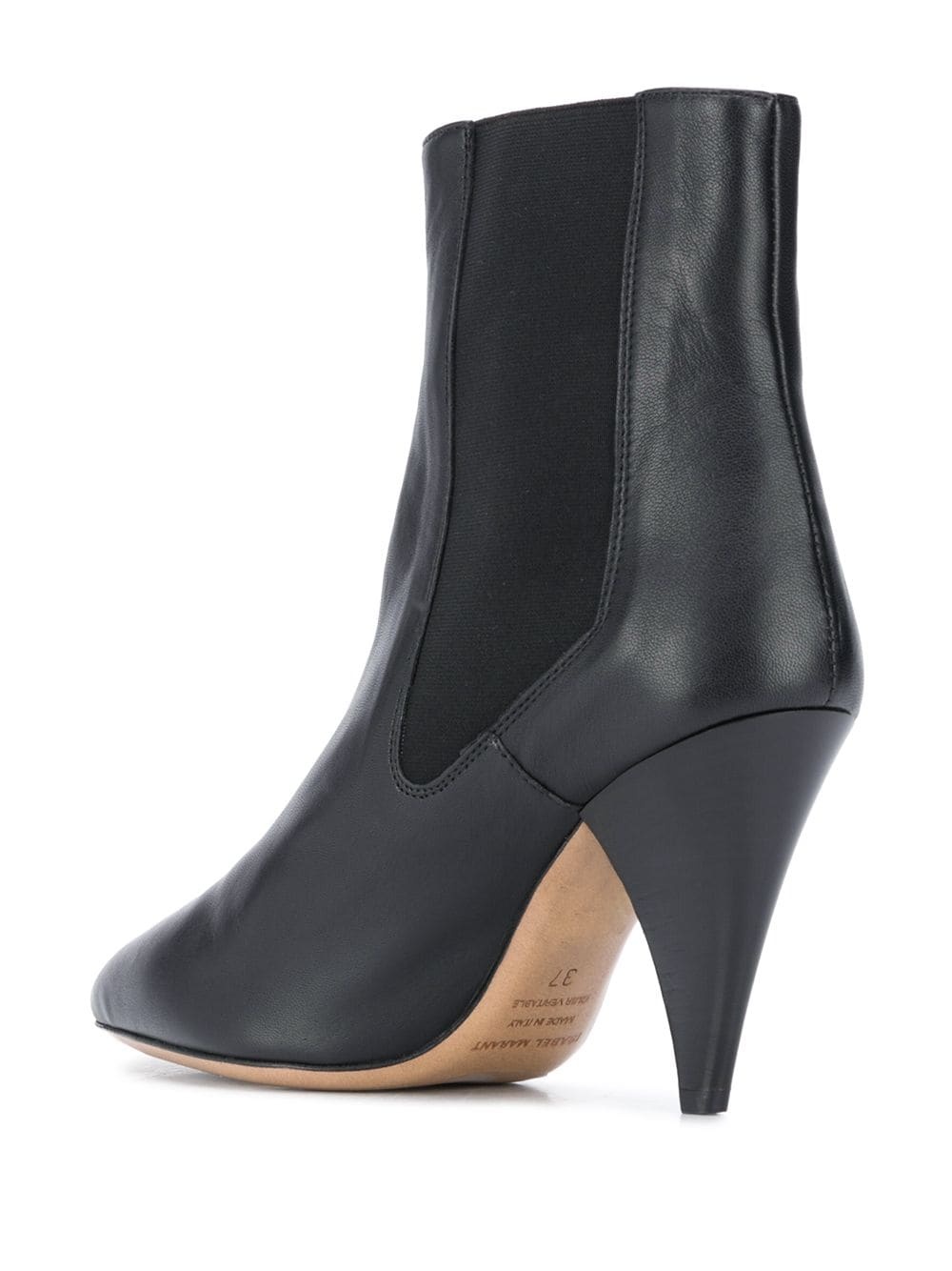 cone-heel pull-on boots - 3