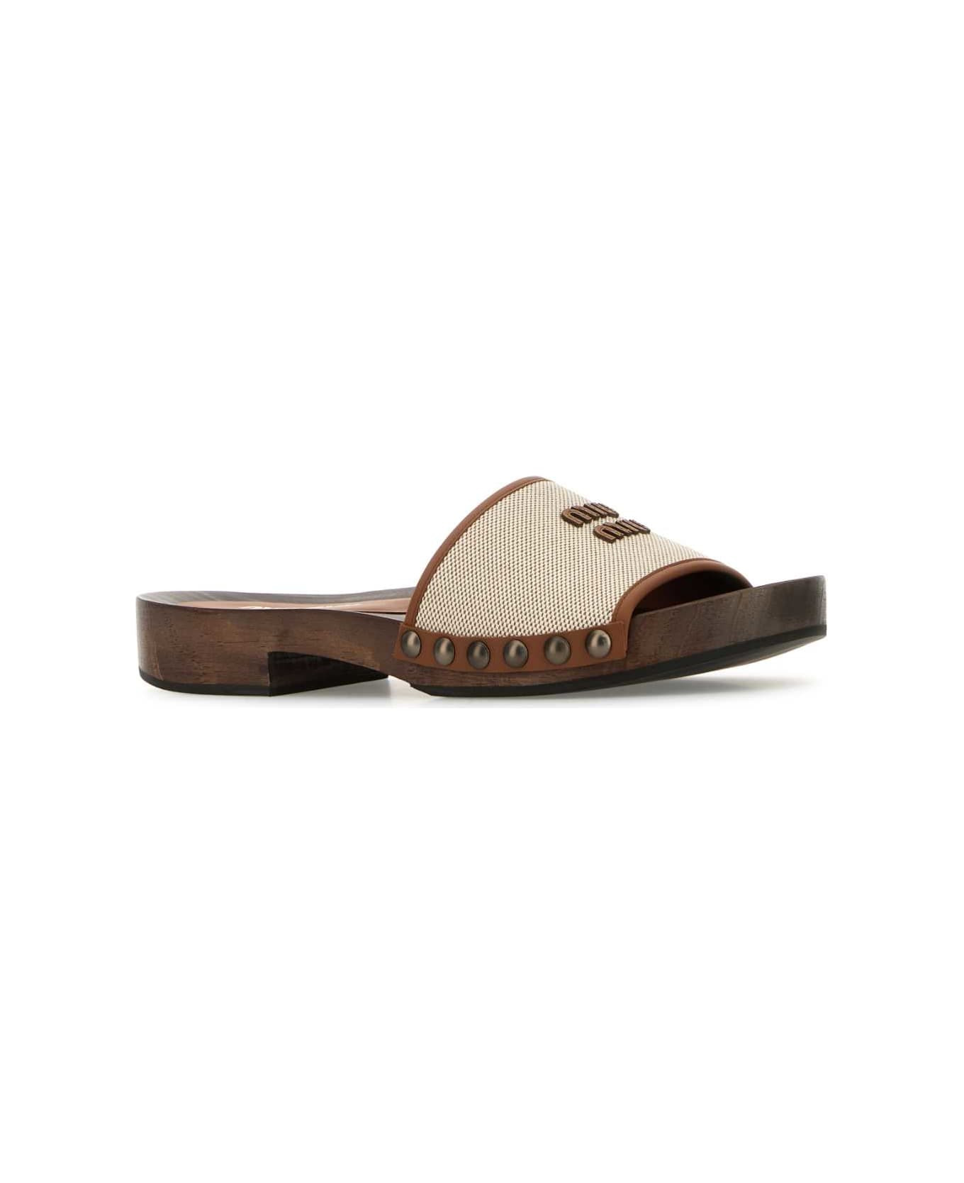 Two-tone Canvas Clogs - 2