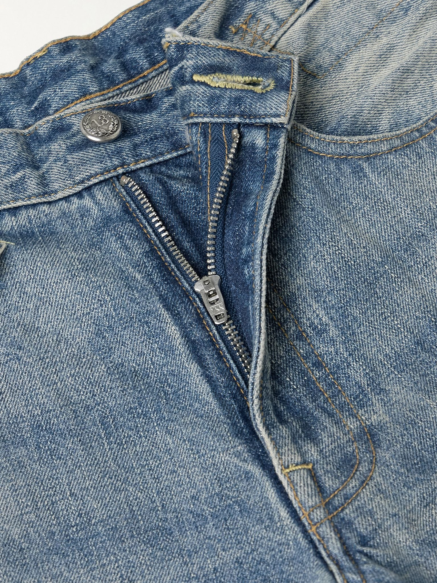 D'Arcy paneled low-rise wide-leg jeans Mid denim - 5