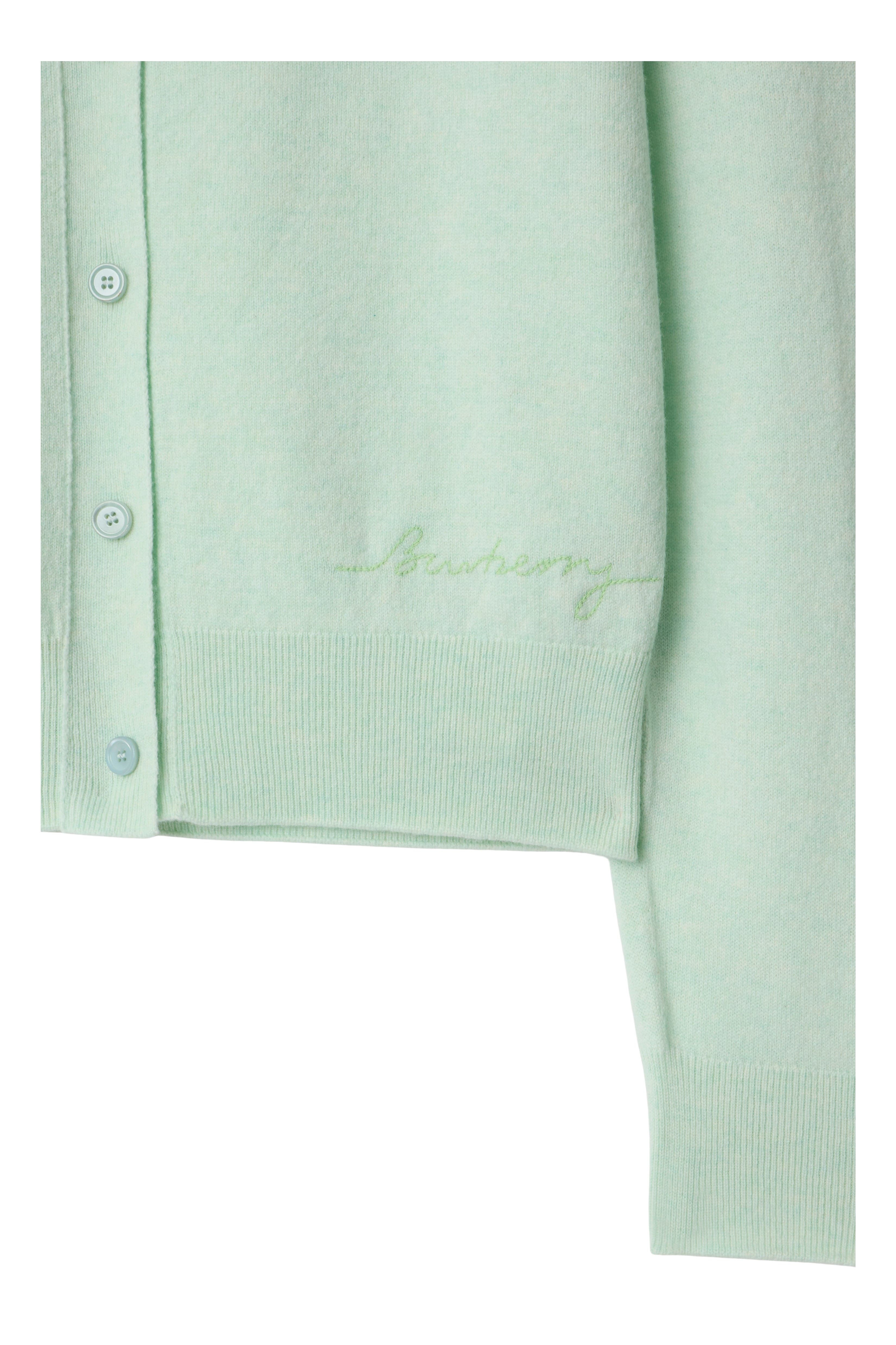 burberry Cashmere Blend Cardigan in Pale Mint at Nordstrom - 5