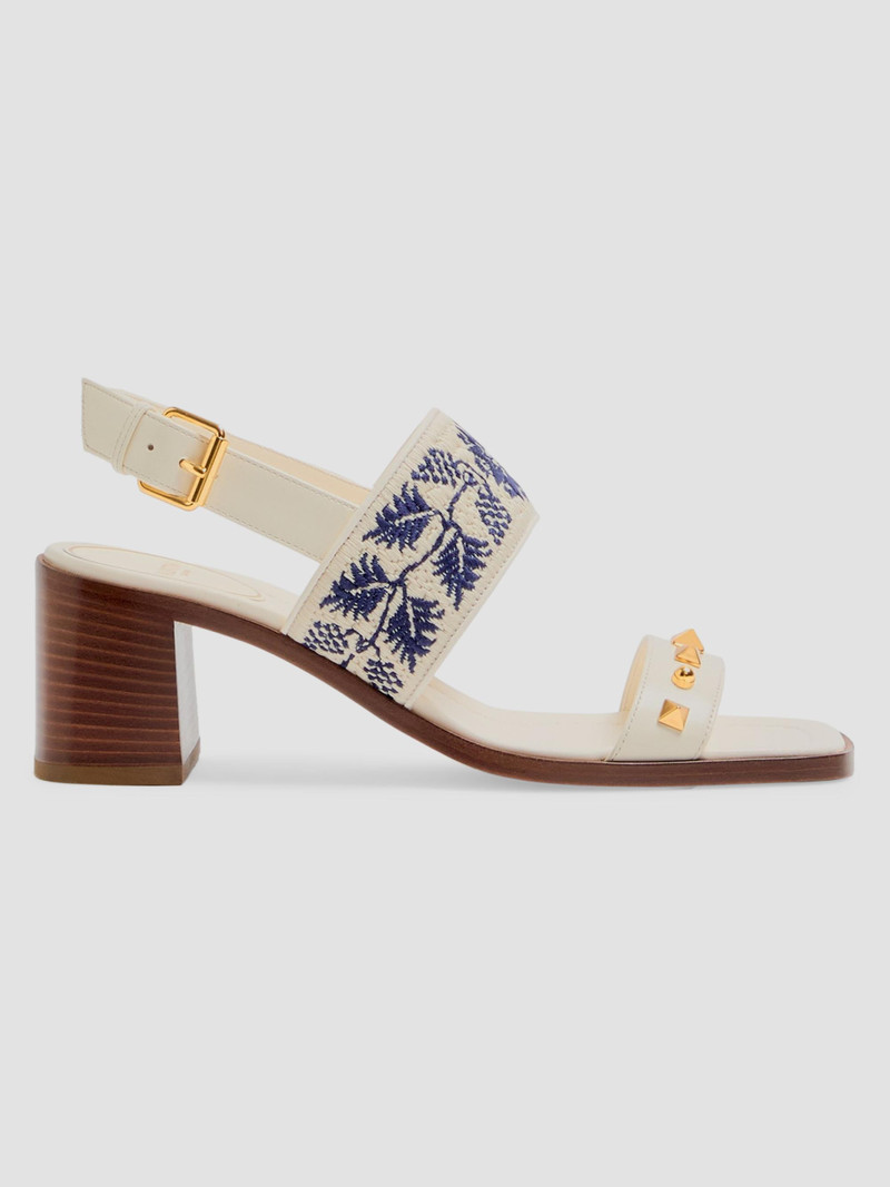Women's Plaster Caster 60MM Sandals - Ivory Natural Blue 1