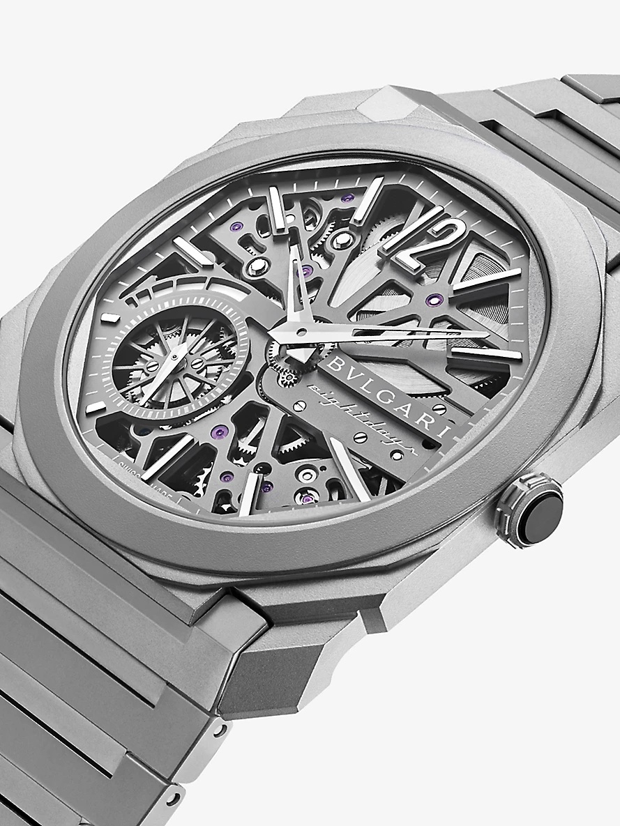 OC40TTXTSK8D Octo Finissimo Skeleton titanium manual watch - 3