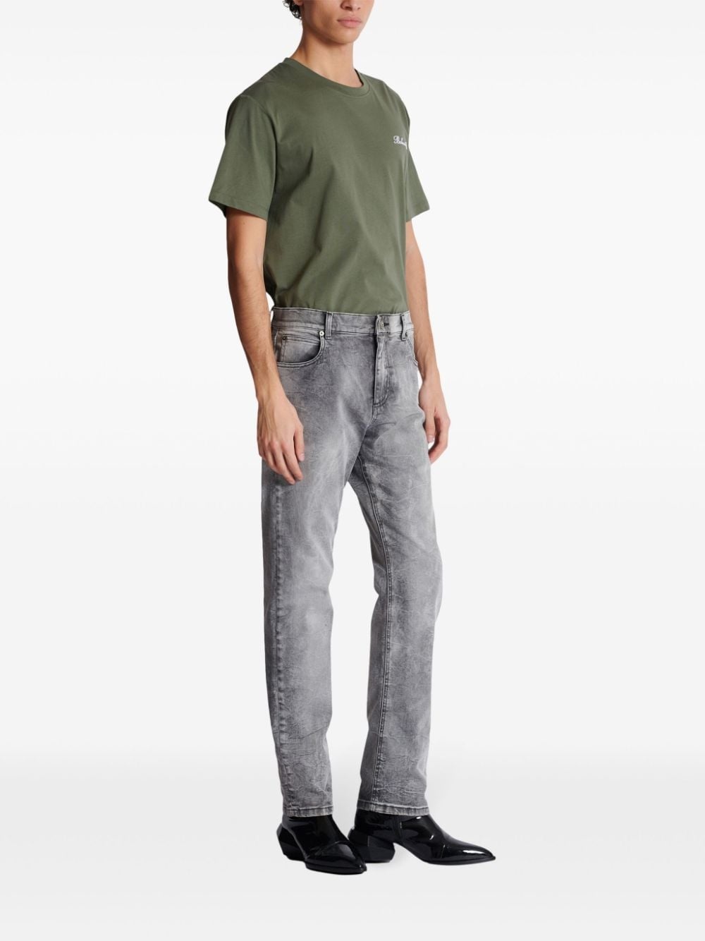 mid-rise straight-leg jeans - 3