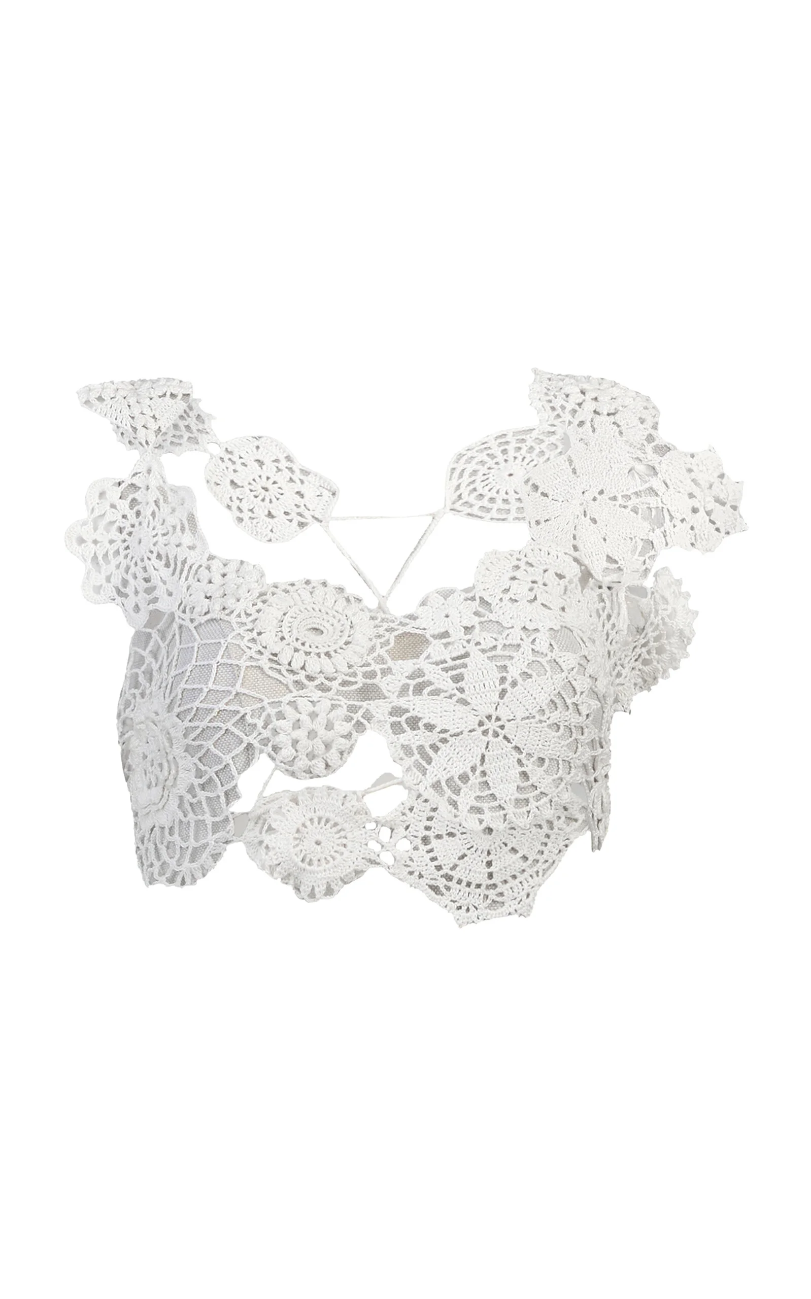 Demeter Cropped Cotton Top white - 1