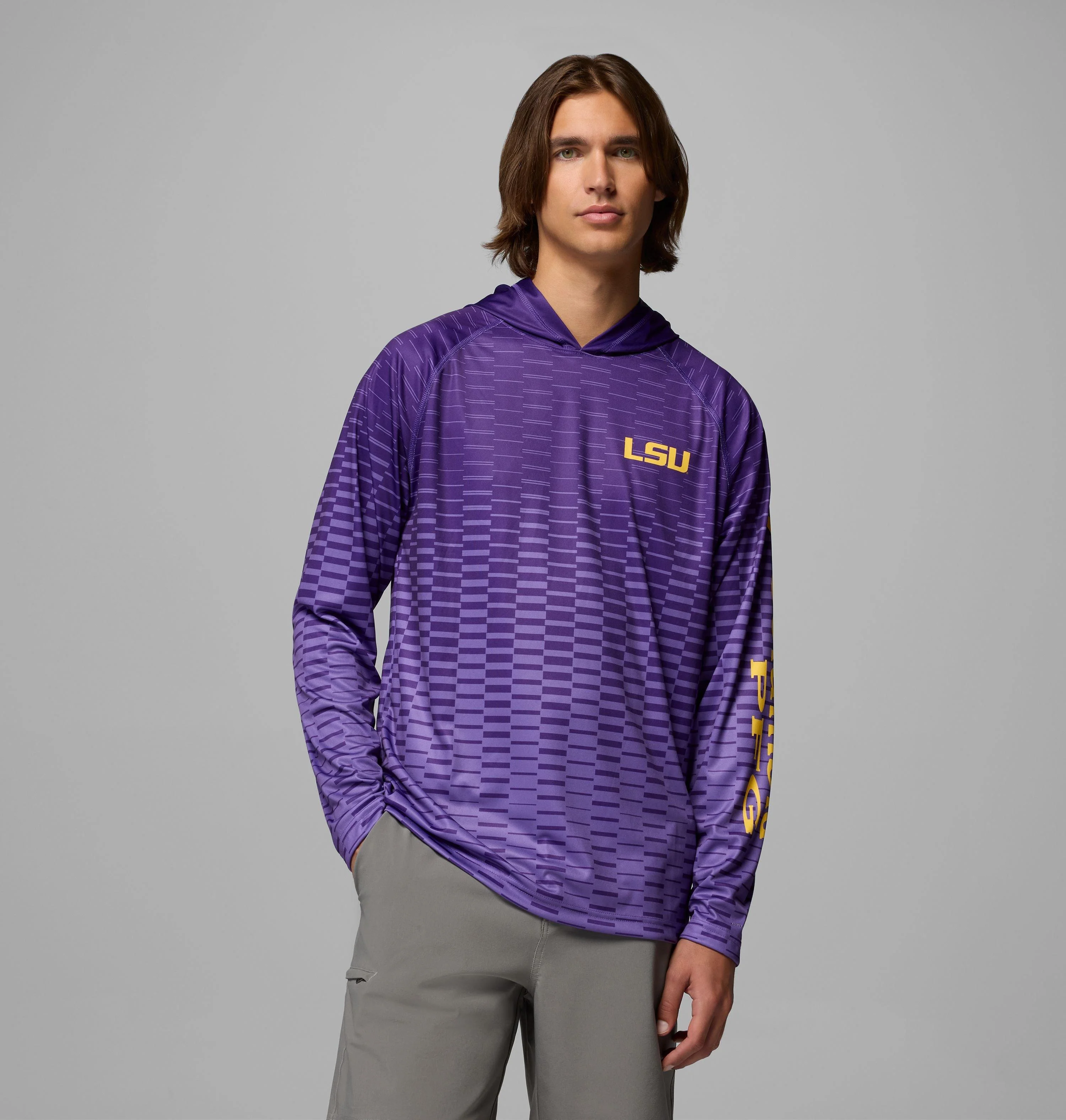 Men's Collegiate PFG Super Terminal Tackle Hoodie - Louisiana - 1