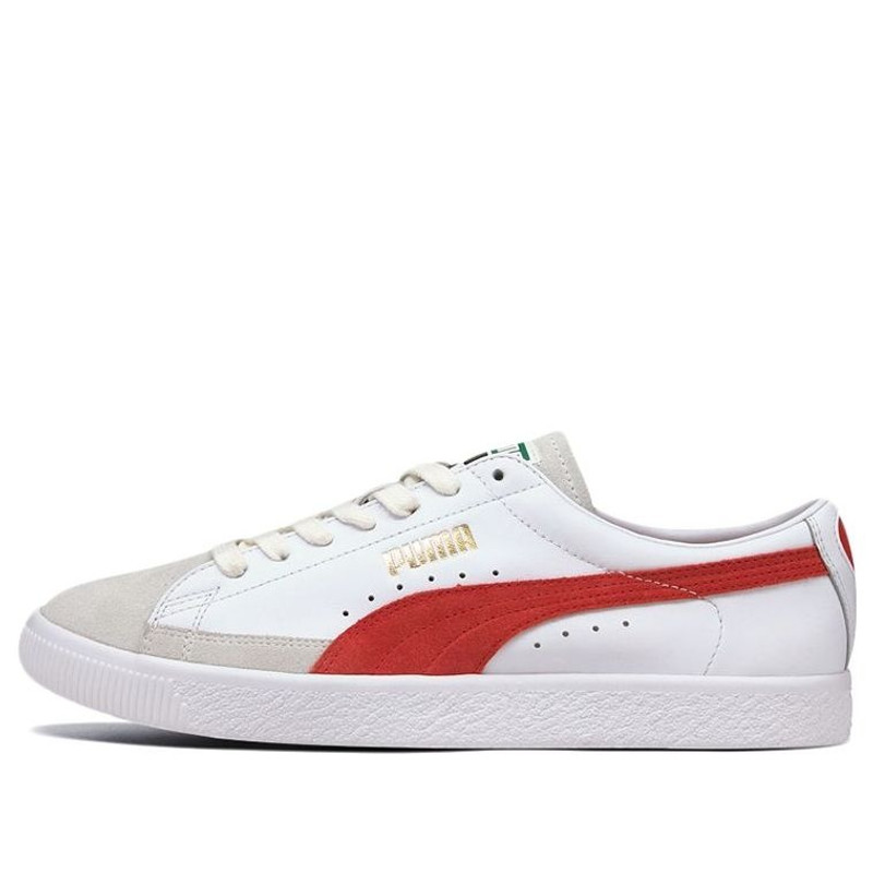 PUMA Basket Vtg Casual Shoes White/Red/Grey 374922-02 - 1