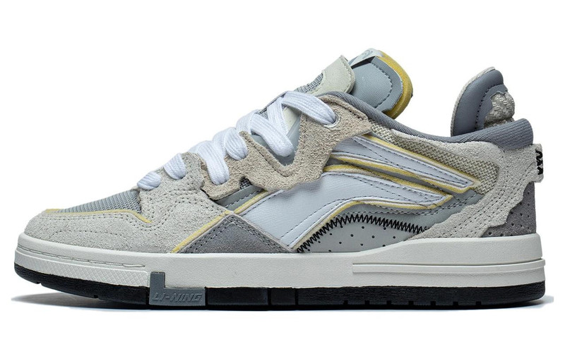 Li-Ning (WMNS) Li-Ning Weiwu Wave Pro Skate Shoes 'Grey Beige' AECT034-1 outlook