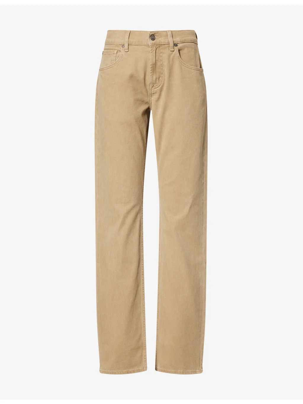 Straight-Leg Mid-Rise Denim Jeans - 1