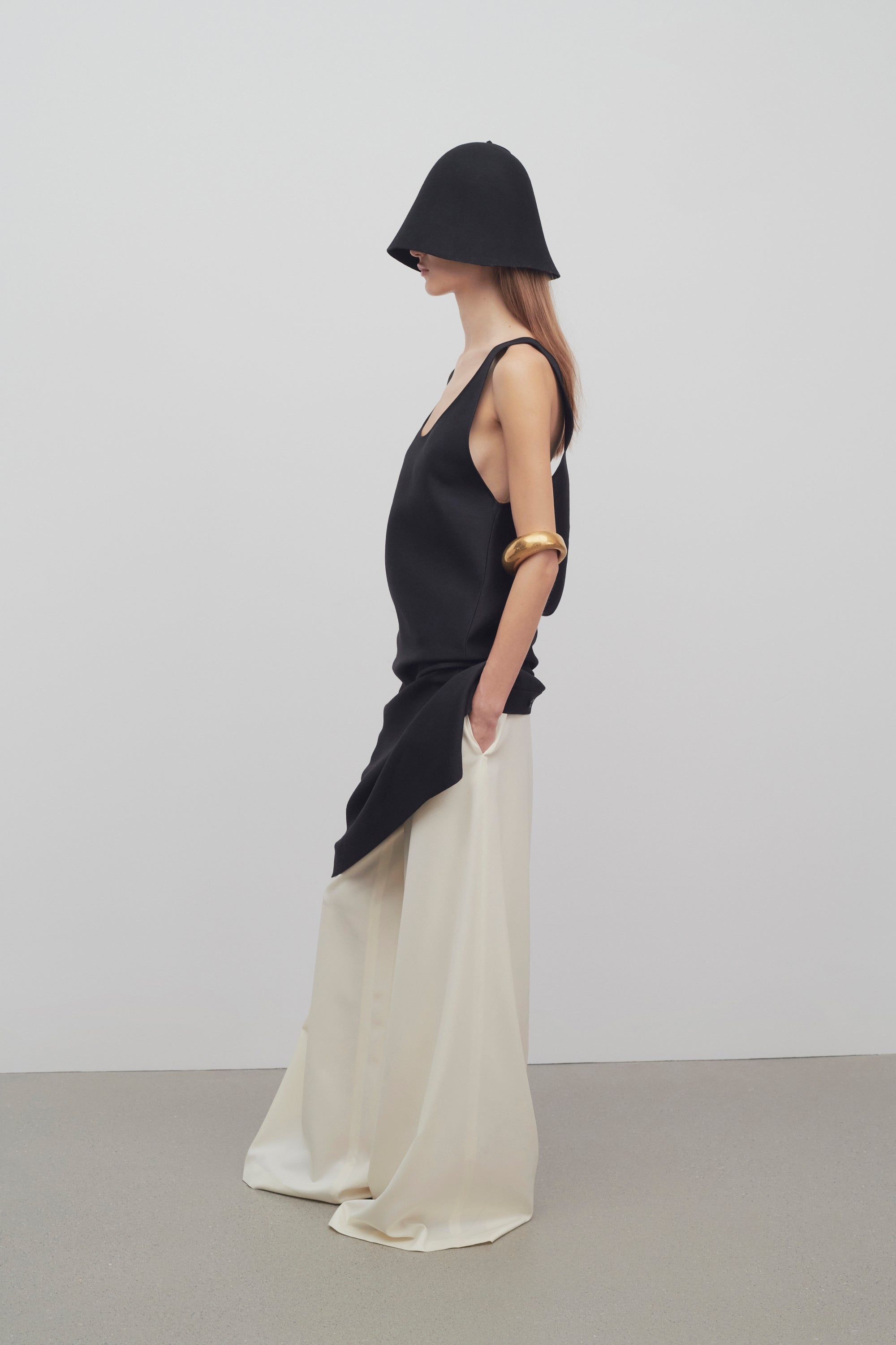 Bumi Dress in Wool and Silk - 6