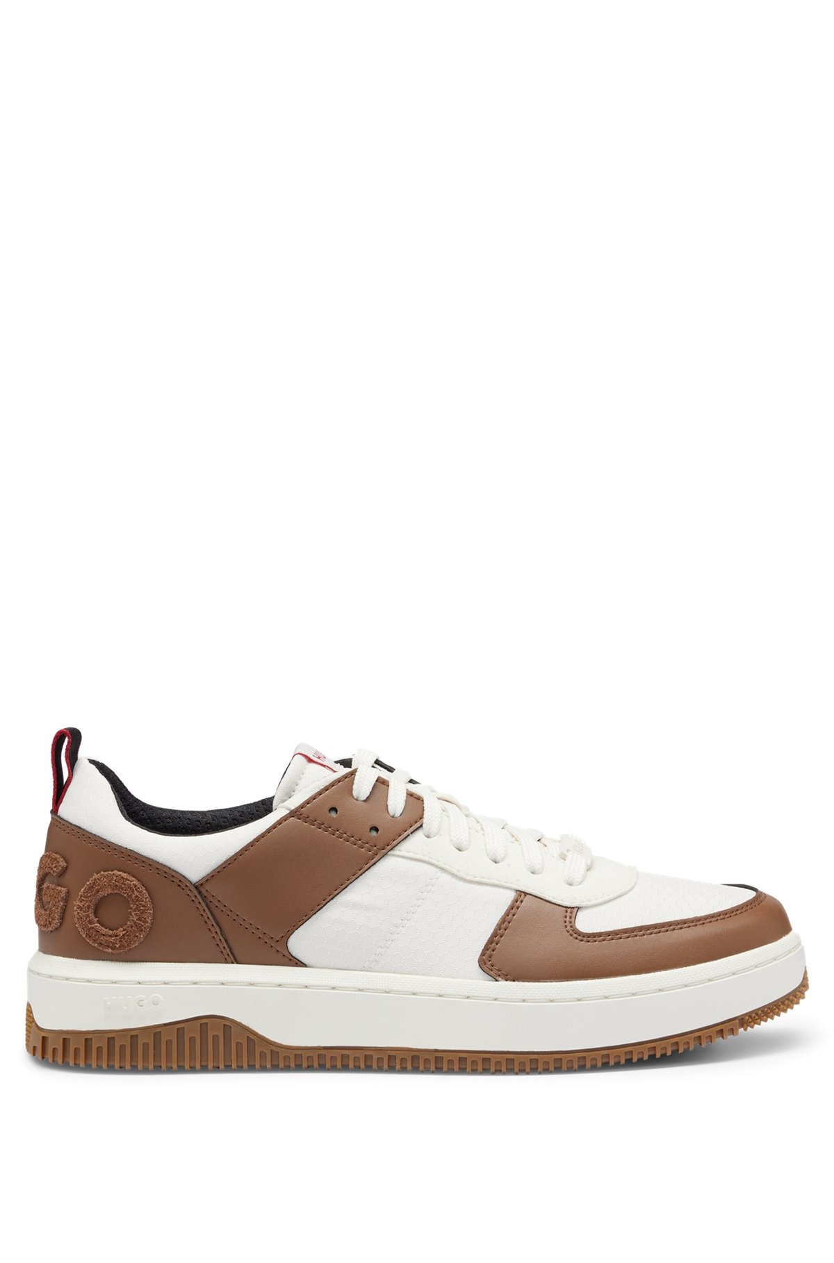 BASKETBALL-INSPIRED SNEAKERS WITH LARGE LOGO - 1