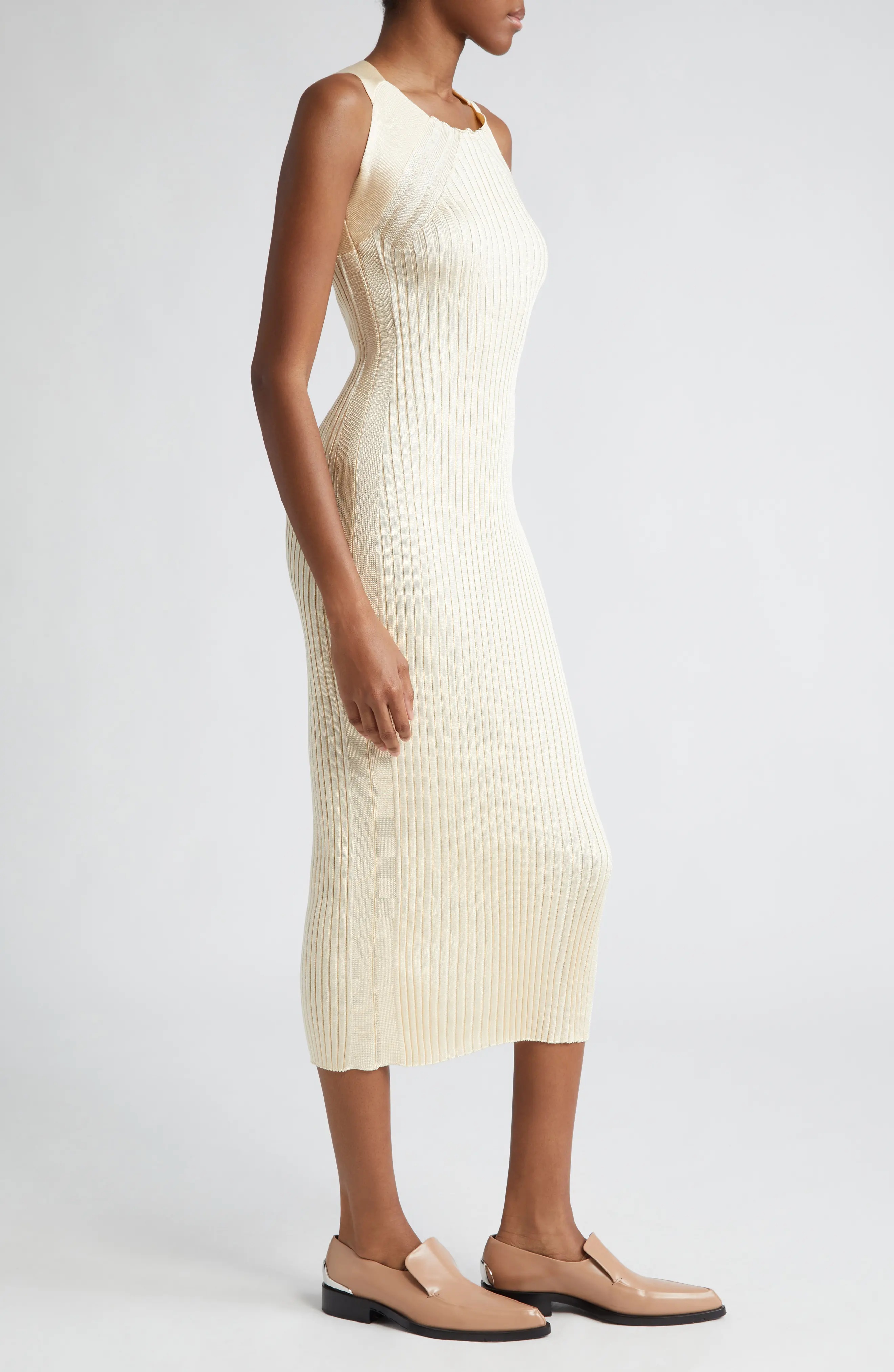 Sleeveless Rib Dress - 3