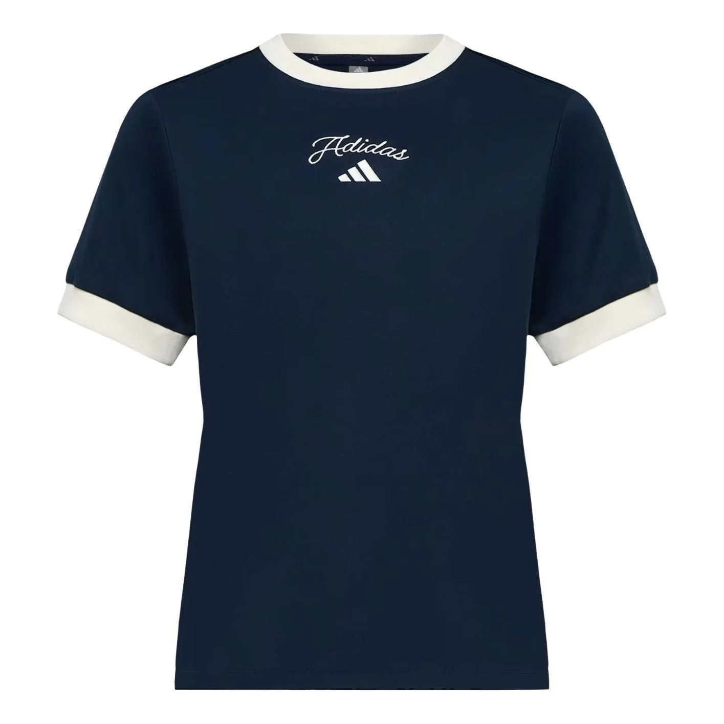 (WMNS) adidas Short-Sleeve T-Shirt Asia Sizing 'Aurora Ink' KZ1581 - 1