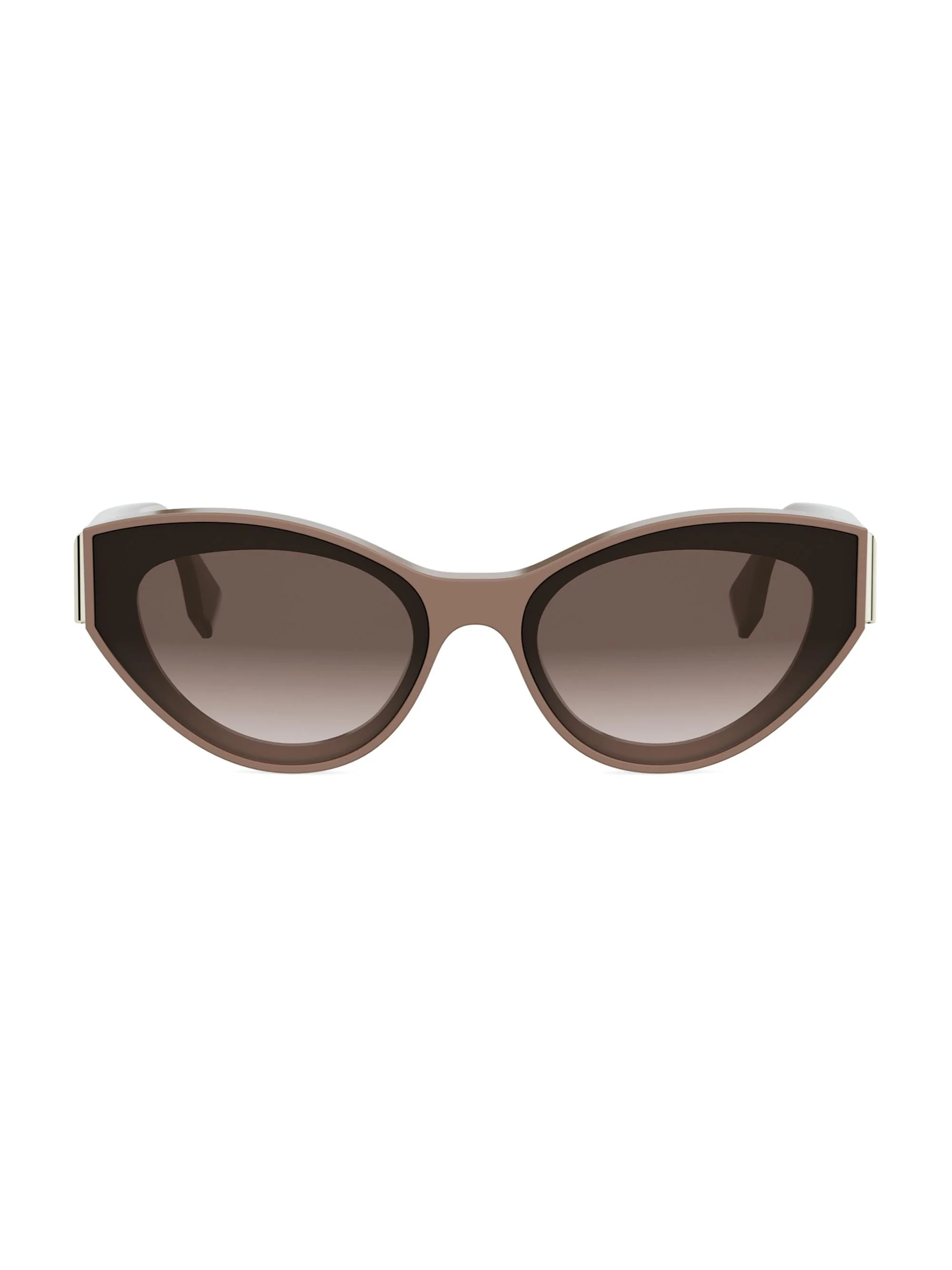 Women's Fendi First 62MM Cat-Eye Sunglasses - Light Brown Gradient Brown - 1
