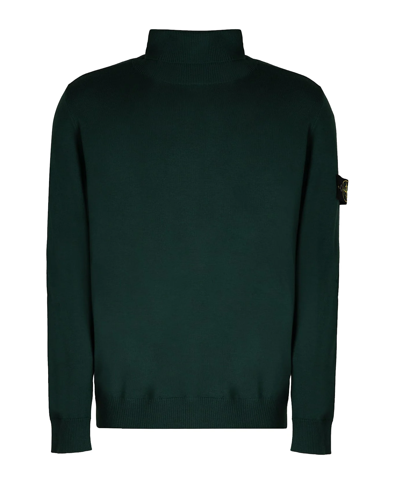 Virgin Wool Turtleneck Sweater - 1