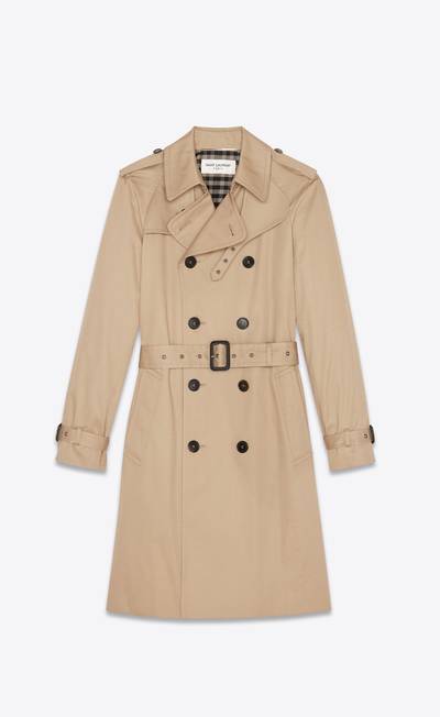 SAINT LAURENT saint laurent trench coat in gabardine outlook