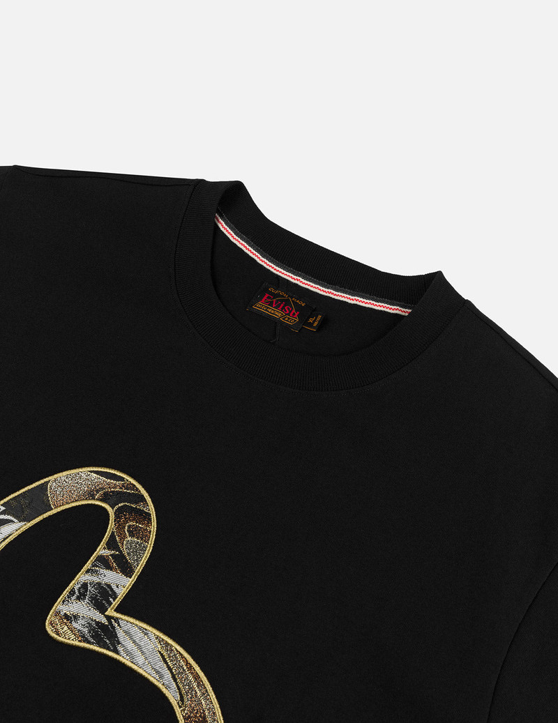 Brocade Seagull Appliqué Regular Fit Short Sleeves T-shirt 8