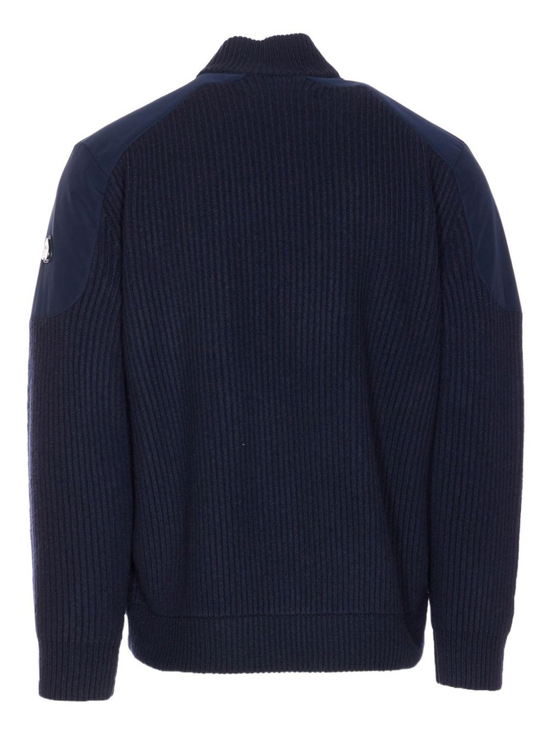 MOOSE KNUCKLES contrast-panel bomber jacket outlook