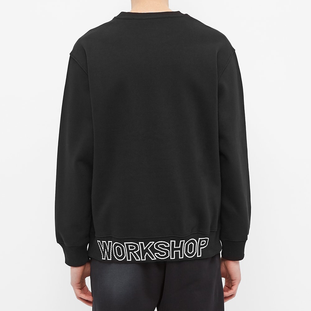 032c Logo Rib Arm Embroidered Crew Sweat - 4