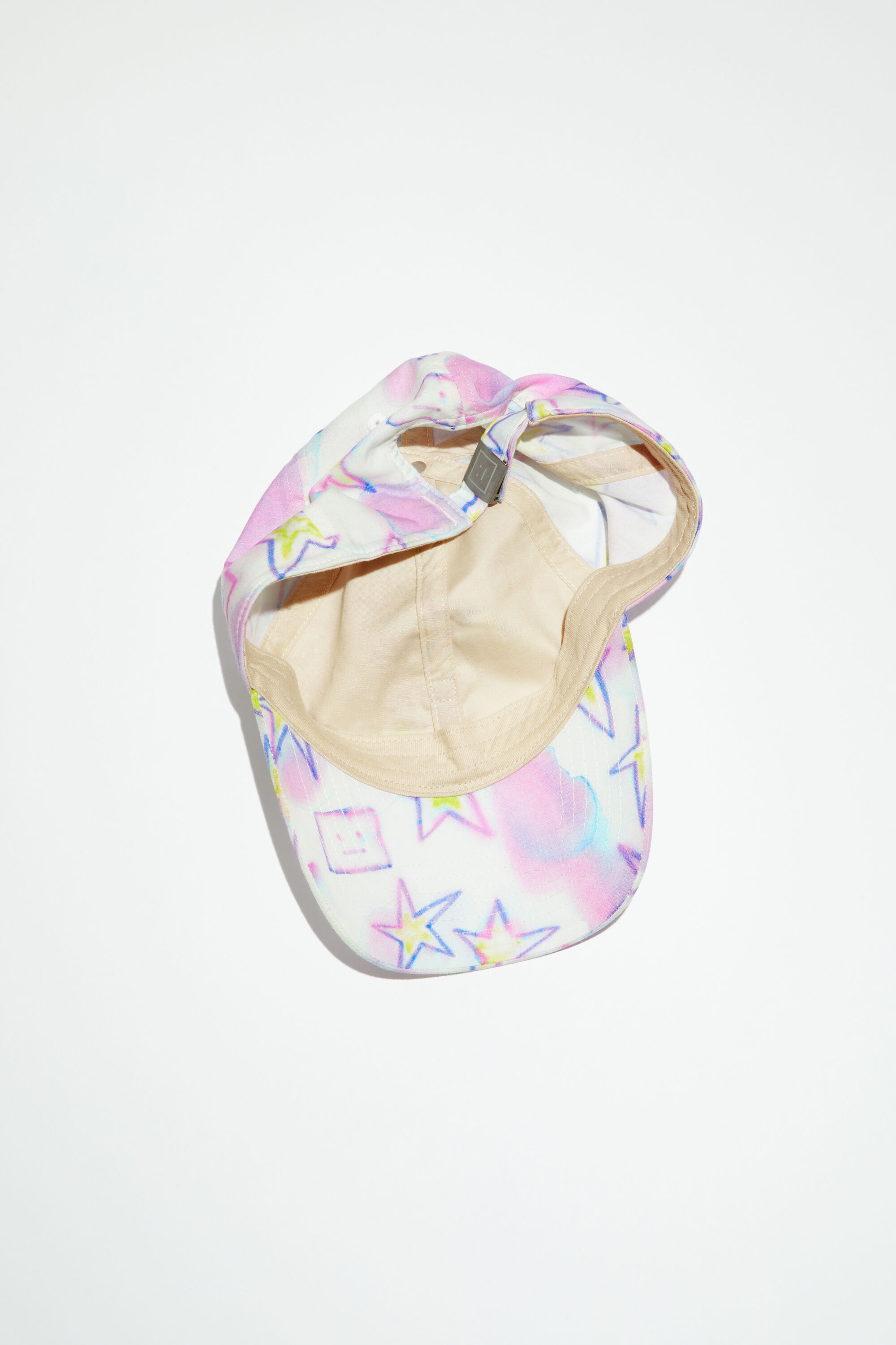 Micro Face patch cap - Pale pink/multi - 4