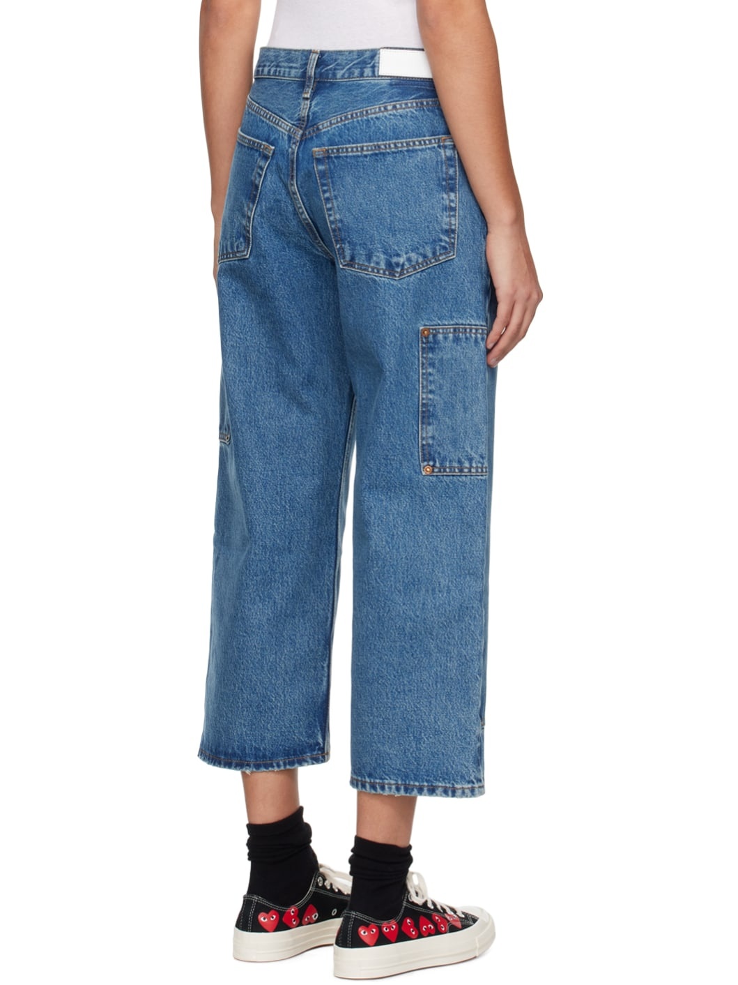 Blue 'The Shortie' Jeans - 3