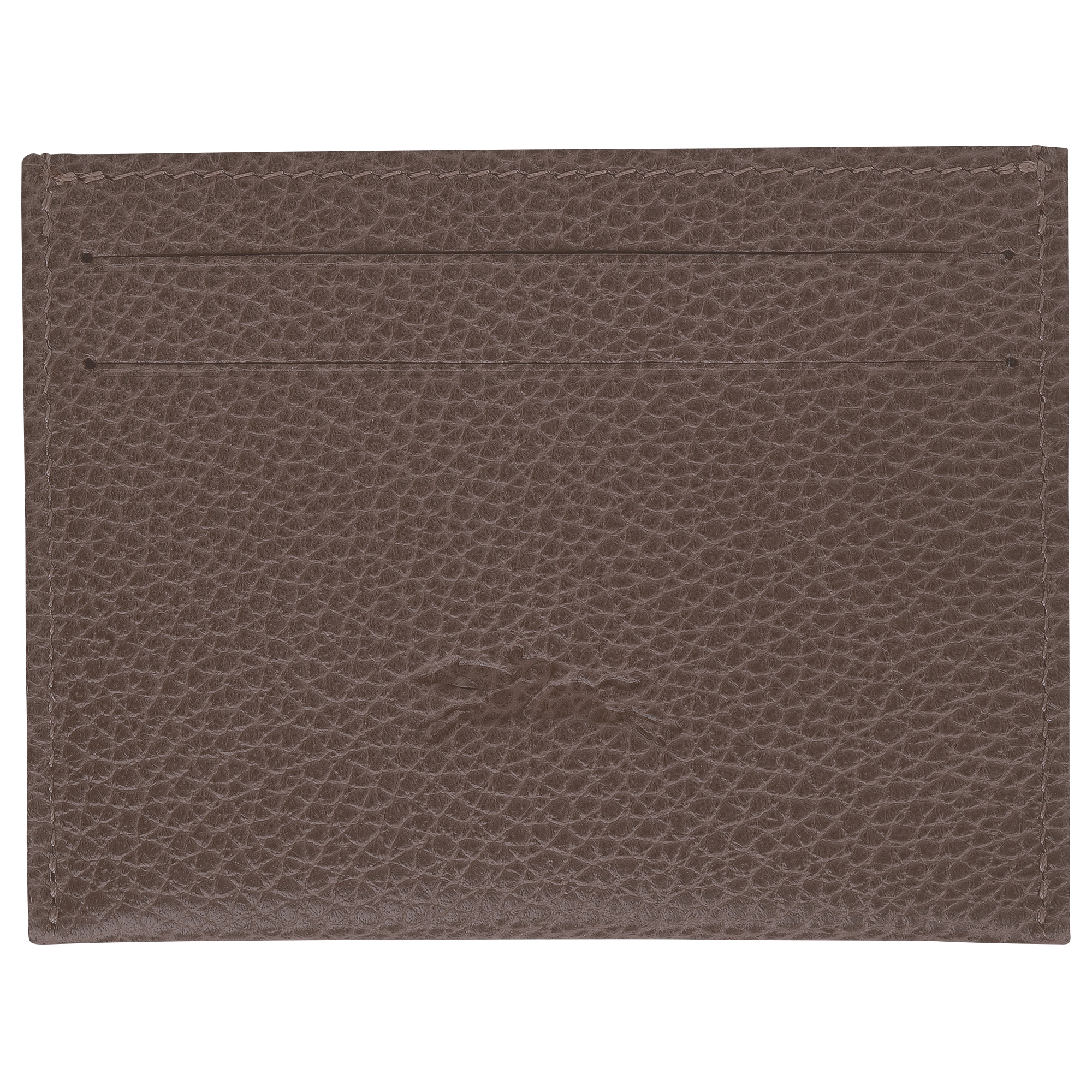 Le Foulonné Card holder Taupe - Leather - 2