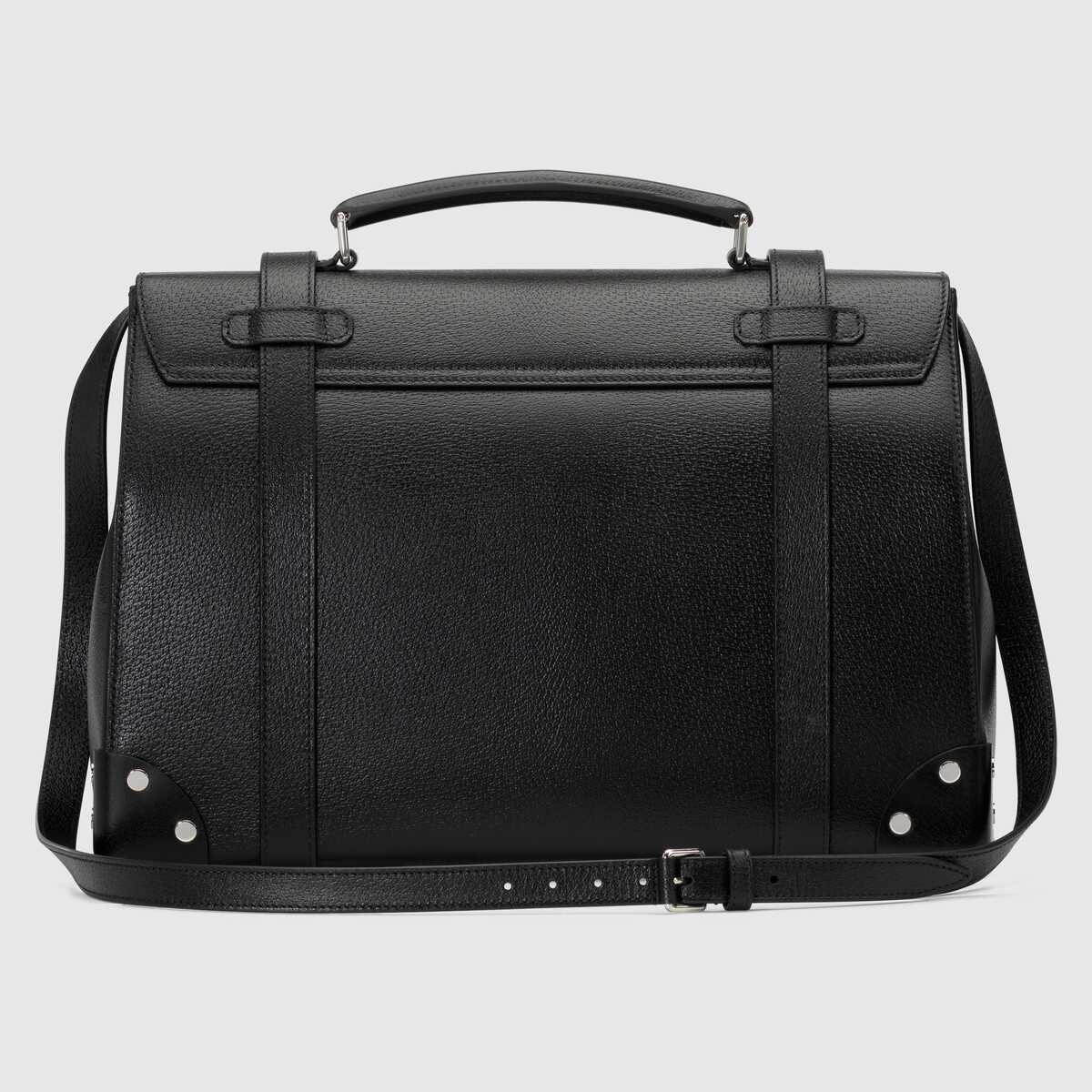 Leather medium briefcase - 3