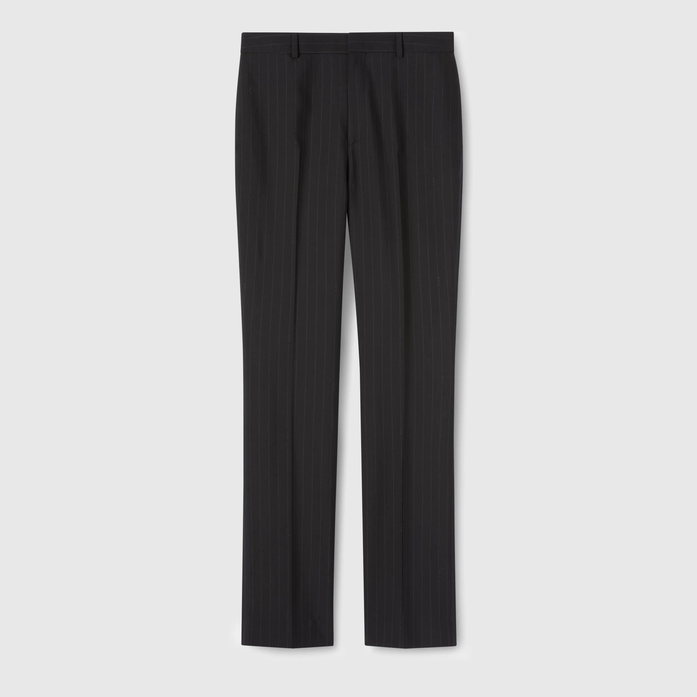 Pinstripe Gucci wool jacquard pants - 1