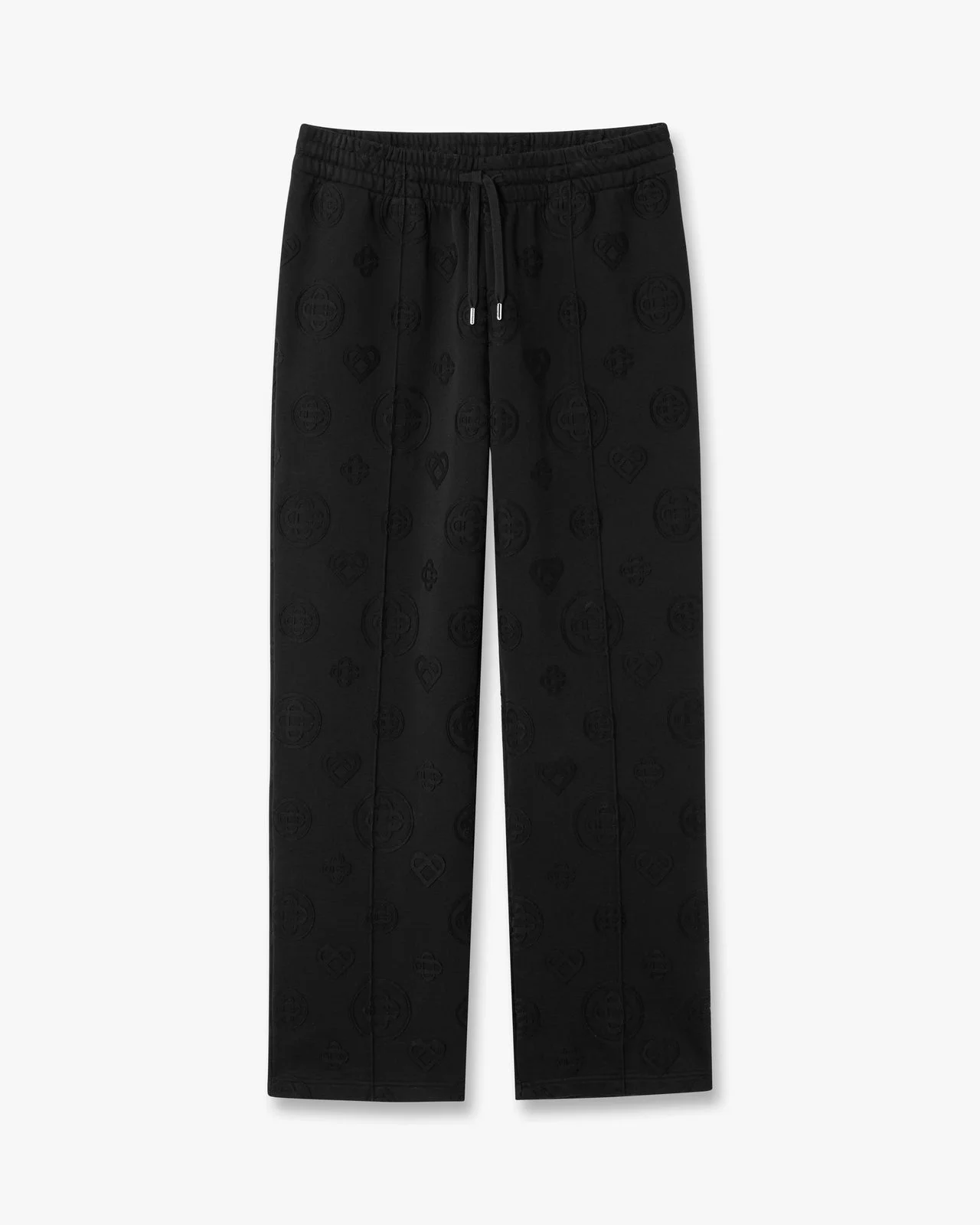 Black Applique Monogram Sweatpants | Casablanca Paris - 1