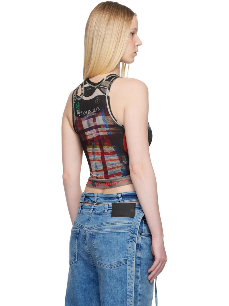 SSENSE Exclusive Multicolor Mesh Tank Top 3