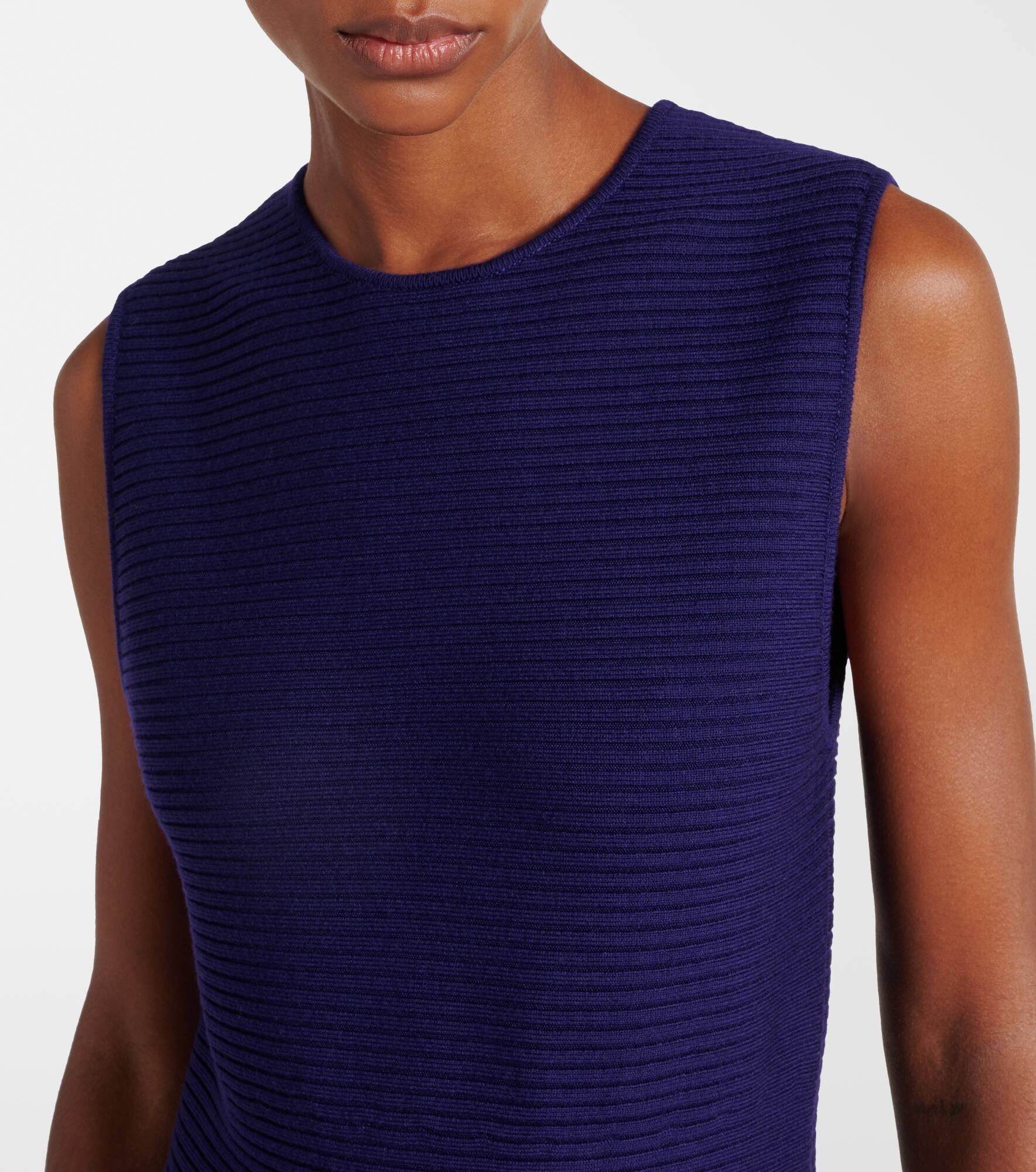Wool-blend minidress - 4