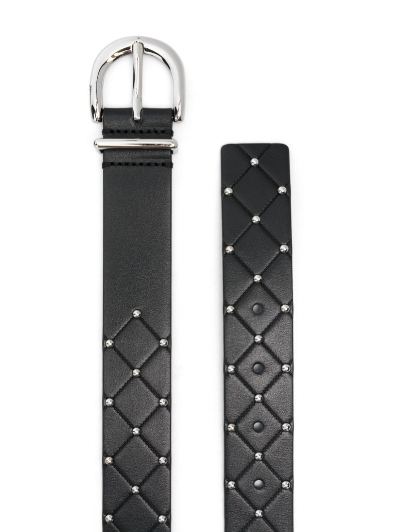 maje quilted leather belt outlook